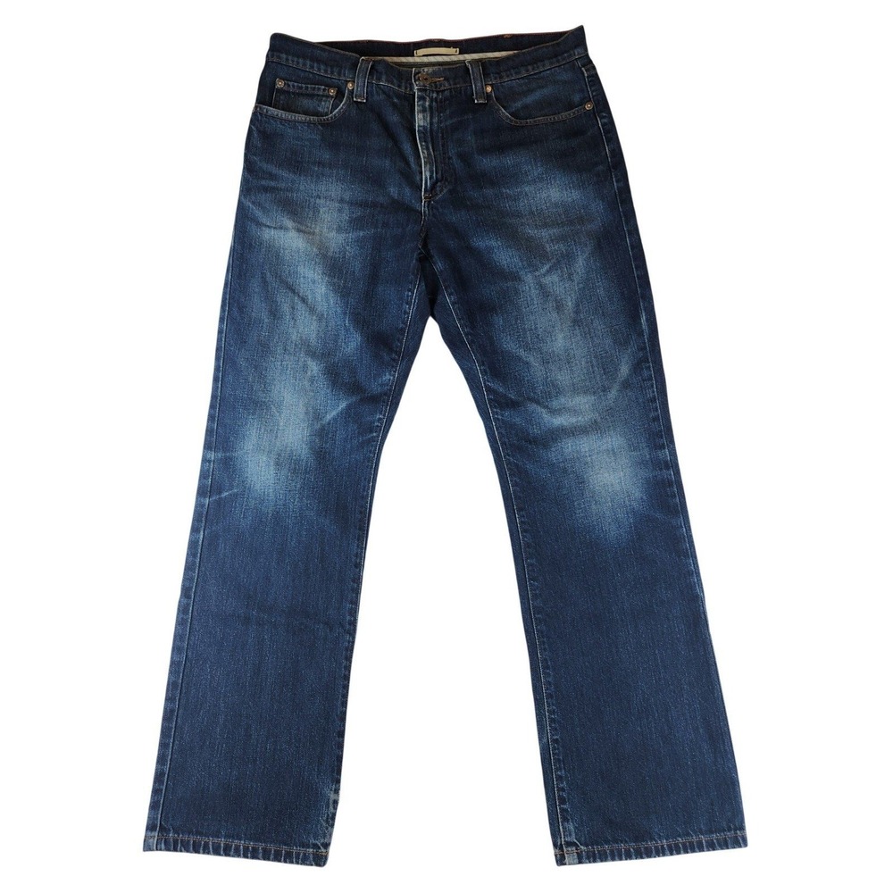 L.L. Bean Mens Jeans 34x30 Leg Dark Wash Standard Fit Straight Denim